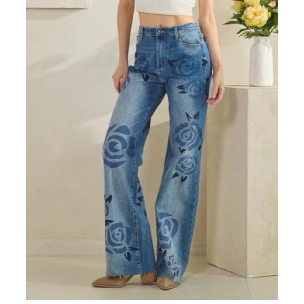 OLI & HALI jeans OH! jeans Oli and Hali pants OLI HALI jeans floral OLI&hali 2-6 - Picture 4 of 10